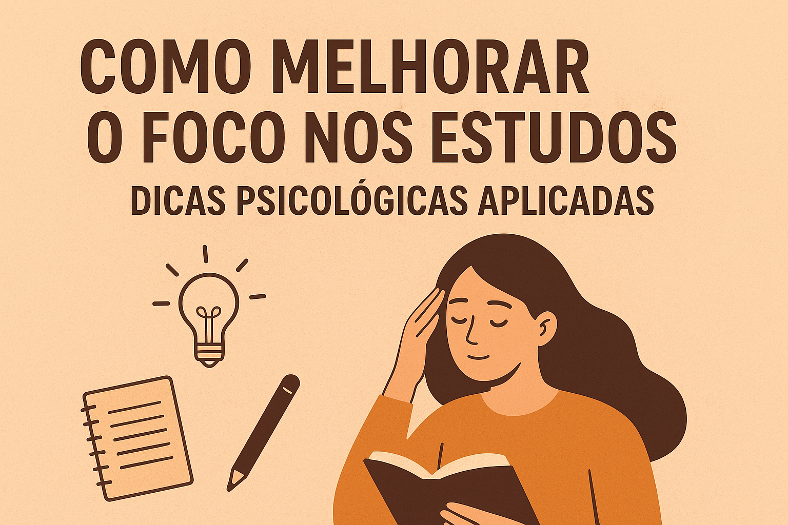 Como melhorar o foco nos estudos: dicas psicológicas aplicadas